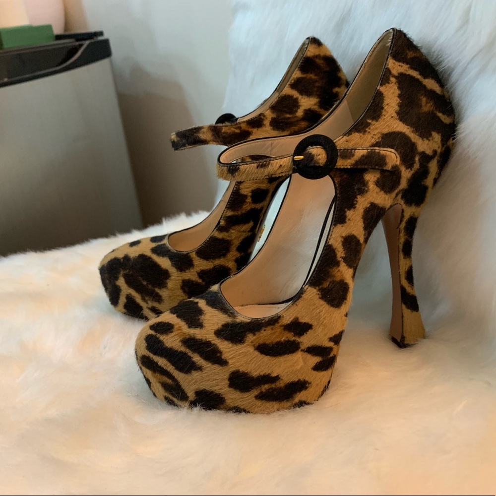 Prada pony-style calfskin heels